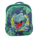 Mochila Infantil 12  Termoformada-dinosaurio 