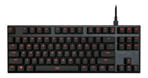 Teclado Gamer Hyperx Alloy Fps Procherryblue Inglés Luz Roja