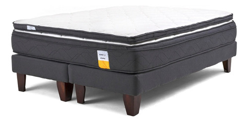 Cama Europea Pillow Top + Topper 2 Plazas