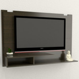 Rack Panel Colgante Mueble Para Tv Led Lcd C/ Estantes 