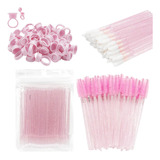 100 Microbrush + 50 Cepillos + 50 Lip Brush + 100 Anillos 