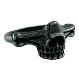 Anillo Craneo Calavera Proteccion Biker Motociclista Acero