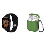 Kit (smartwatch T500 + Carcasa Verde + Audífonos)