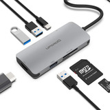 Upgrow - Adaptador Usb C Hub 7-1 Multipuerto Portátil