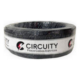 Cabo Unipolar Circuity 1 X 4 Mm 1x4mm² Preto X 100m Em Rolo