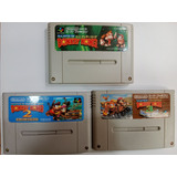 3 Super Famicom Originales Donkey Kong