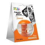 Pelota Con Sonido Premios Recompensa Perro Fancy Pets Color Naranja/transparente