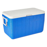 Caixa Térmica Cooler Grande Alça E Dreno 45 L Azul Coleman