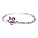 Pandora Pulsera Cad.minnie Mouse Ziconia Roja Original + Kit