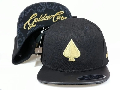 Boné Mcd Golden Core Aba Reta Fitão Preto Snapback Envio Já