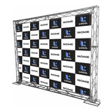 Backdrop Banner Festa 3x1,90 C/ Ilhos Personalizado Sua Logo