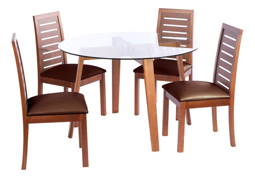 Juego De Comedor Valencia Silla Tenerife Pu Latam Home