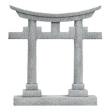 Estatua De Paisaje En Miniatura De La Puerta Torii Japonesa