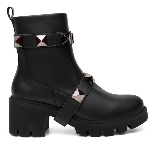 Bota Coturno Feminino Vicerinne Confort Tiras Removíveis