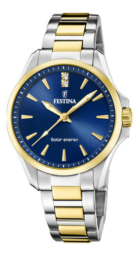 Reloj F20655/4 Crema Festina Mujer  Solar Energy