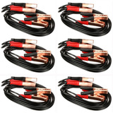 Paq 6 Cables Pasa Corriente Bateria Calibre 10 Super Star