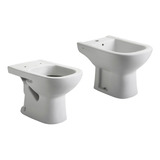 Juego De Baño Ferrum Inodoro Corto Con Bidet Sanitarios Bari