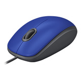 Logitech M110 Mouse Con Cable Usb Azul
