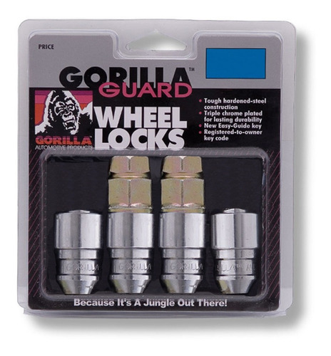 4 Birlos Seguridad Gorilla 12x1.5 Kia Rio Forte Doble Llave