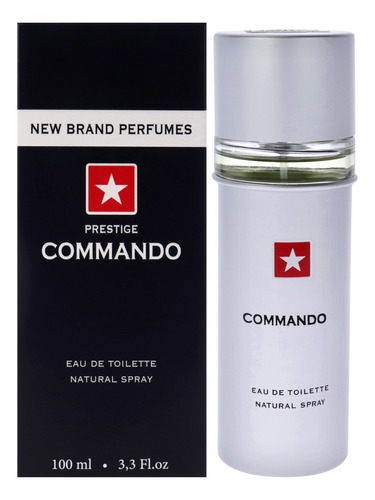 Perfume New Brand Commando Edt Spray Para Homens 100ml