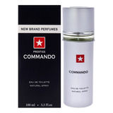Perfume New Brand Commando Edt Spray Para Homens 100ml