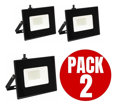 Foco Proyector Led 50w Exterior Pack 2 Unidades