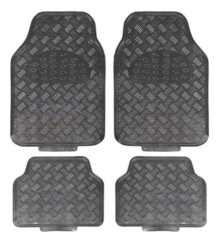 Tapetes 4pz Metalicos Fibra Carbono Ford Mustang Gt 2020