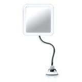 Fancii Espejo De Aumento Flexible 10x Con Luz Led Y Cuello