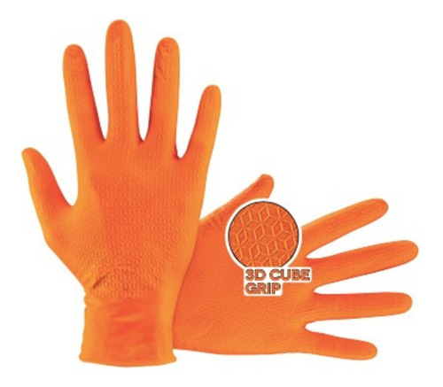 Guantes De Nitrilo Texturizado Sas Eeuu - Talla M 40 Uni