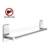 Toallero Acero Inoxidable Baño Cocina Adhesivo 40cm