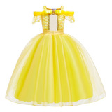 Vestido De Princesa Bella Para Cosplay Para Niñas  Vestido D