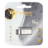 Memoria Usb Supermemory 8gb Metálica 