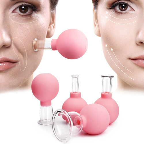 Set X4 Ventosas Chinas Facial Corporal Cupping Masaje Facial