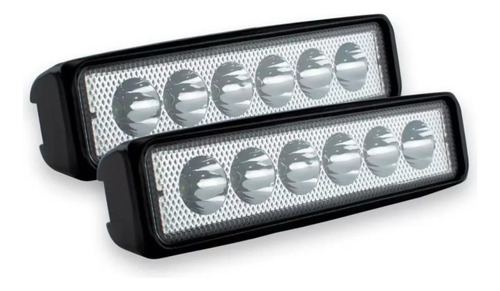 5 Pares Faro 6 Led Fa-lh106 Barra 18w Auxiliar Fijoy Estrobo