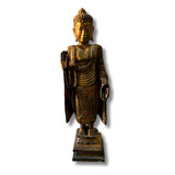 Estátua Buda Grande Decorativo Enfeite Escultura 87cm
