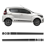 Adesivos Laterais Faixas Fiat Mobi Acessórios Kit 2 Uni