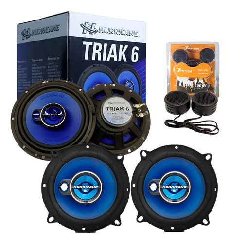 4 Auto Falante 400w Portas Dianteira Traseira+mini Tweter | Frete grátis