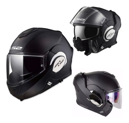 Casco Gama Alta Ls2 Abatible Valiant 180 Hombre Mujer Certif