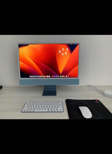 iMac M1 8gb Ssd512 Tela 4.5k 24 Azul - Com Caixa E Nf