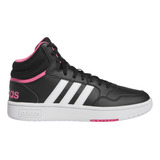 Tenis adidas Casual Hoops 3.0 Mid Mujer Negro