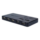 Hub Usb 2.0 10 Puertos Con Luz Led Soporta Hasta 1tb