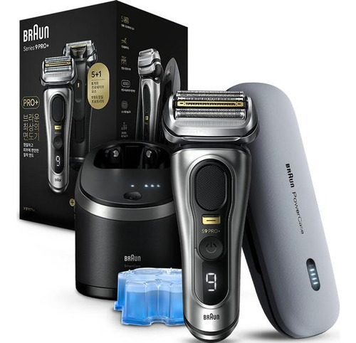 Braun Series 9 Pro+ 9575cc Wet & Dry Powercase, Metal Nobre