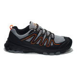 Zapatillas Alpine Skate Trekking Sagitta - Gris Con Naranja