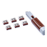 Candado Usb Bsico Con Llave - 6 Candados 1 Llave (marrn)