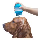 Cepillo Masajeador De Ducha Para Mascotas Recipiente Jabón 