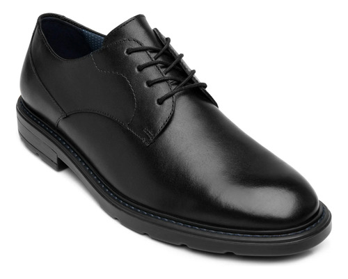 Zapato Derby Hombre Dress Formal Piel Flexi 419405 Negro