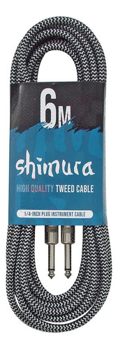 Cable Shimura Cgbm 6mts Mallado Tela Textil Tweed Plug 