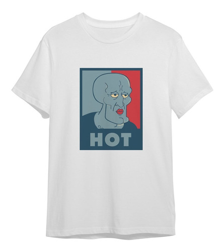 Playera Calamardo Guapo Hot Estilo Obama Bob Esponja 