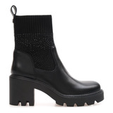 Botinetas Botas Lady Stork Elastico Brillos Urbanas Romana