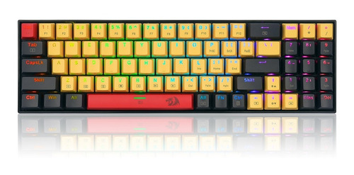 Teclado Gamer Ergonómico De 78 Teclas Con Cable Y Luz Rgb